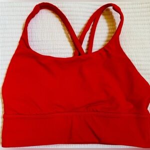 Lululemon athletic women’s longline energy bra. Size 6. Hot heat color